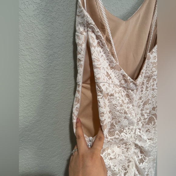 Full of Hope White Lace Sleeveless Mermaid Maxi Dress - Picture 12 of 16